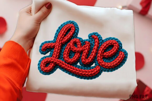 Download Yarn Crochet Valentine Love Png - Love png Collection