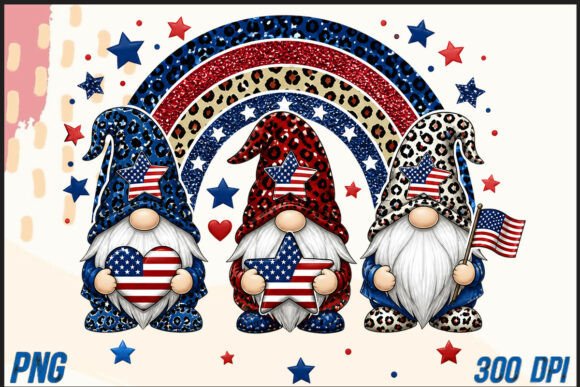 Download Patriotic Gnome PNG Sublimation - Gnome Collection