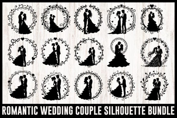 Download Romantic Wedding Couple Clipart Set - Romantic Collection
