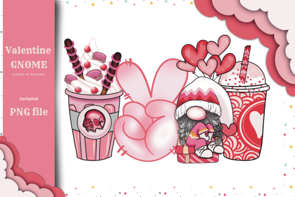 Download Valentine’s Day Gnomes Clipart - Gnome Collection