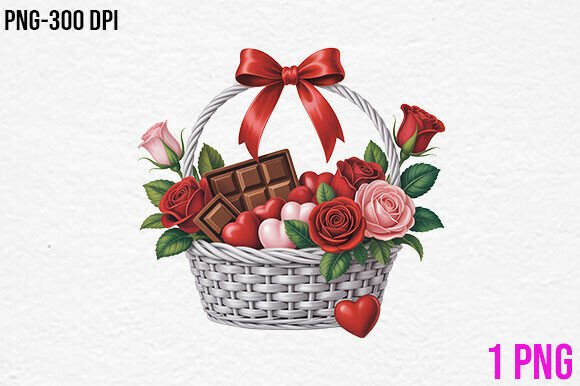 Download Romantic Gift Basket Clipart PNG - Romantic Collection