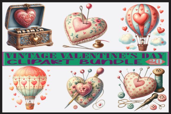 Download Retro Romantic Love Illustrations - Romantic Collection