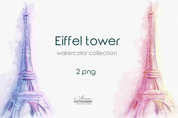 Download Watercolor Eiffel Tower, Paris, Love Png - Love png Collection