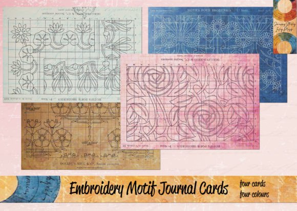 Download French Embroidery Journal Cards (+ Tags) - Journal cards Collection