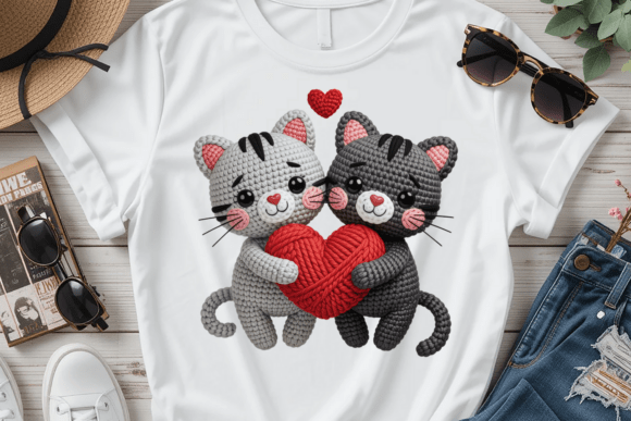 Download Crochet Cat Hug PNG Valentine Love PNG - Love png Collection