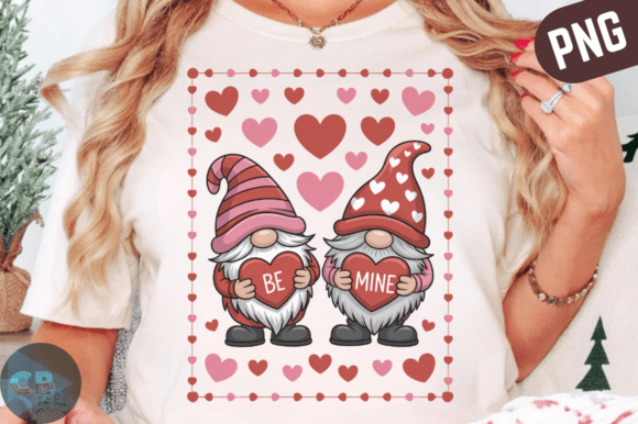 Download Valentine Gnomes Holding Hearts PNG - Gnome Collection