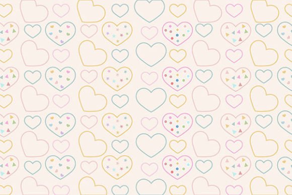 Download Lovely Romantic Background with Hearts - Romantic Collection