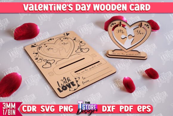 Download Valentine's Wooden Card | Romantic Gift - Romantic Collection