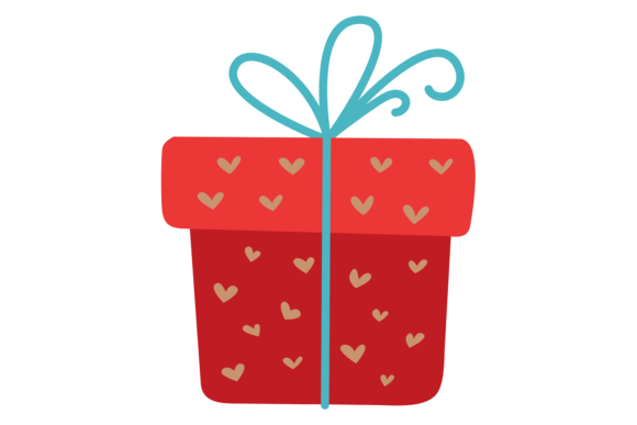 Download Romantic Gift Box. Cute Present with Hea - Romantic Collection
