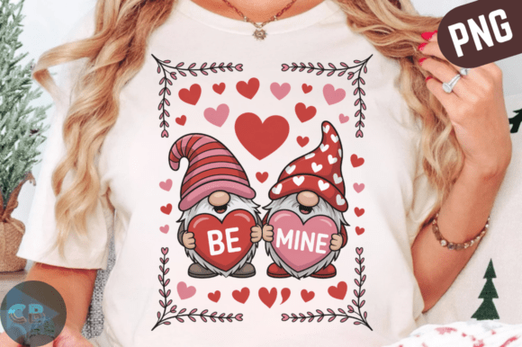 Download Valentine Gnomes Holding Hearts PNG - Gnome Collection