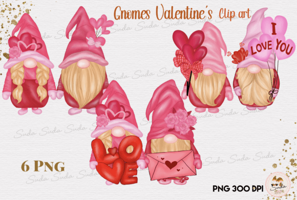 Download Gnomes Valentine’s Clipart - Gnome Collection
