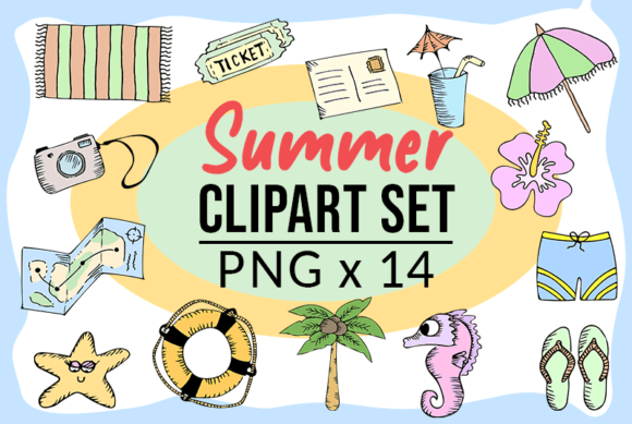 Download Summer Png Clipart Pack Holidays Vibes - Holidays Collection