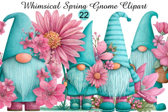 Download Whimsical Spring Gnome Clipart - Gnome Collection